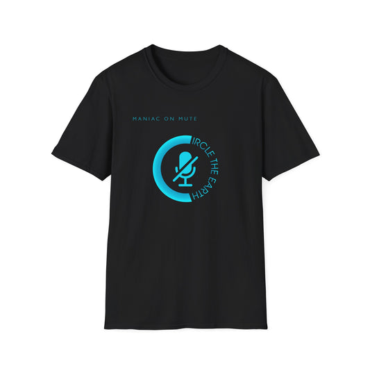 Circle the Earth Maniac on Mute Logo Print T-shirt